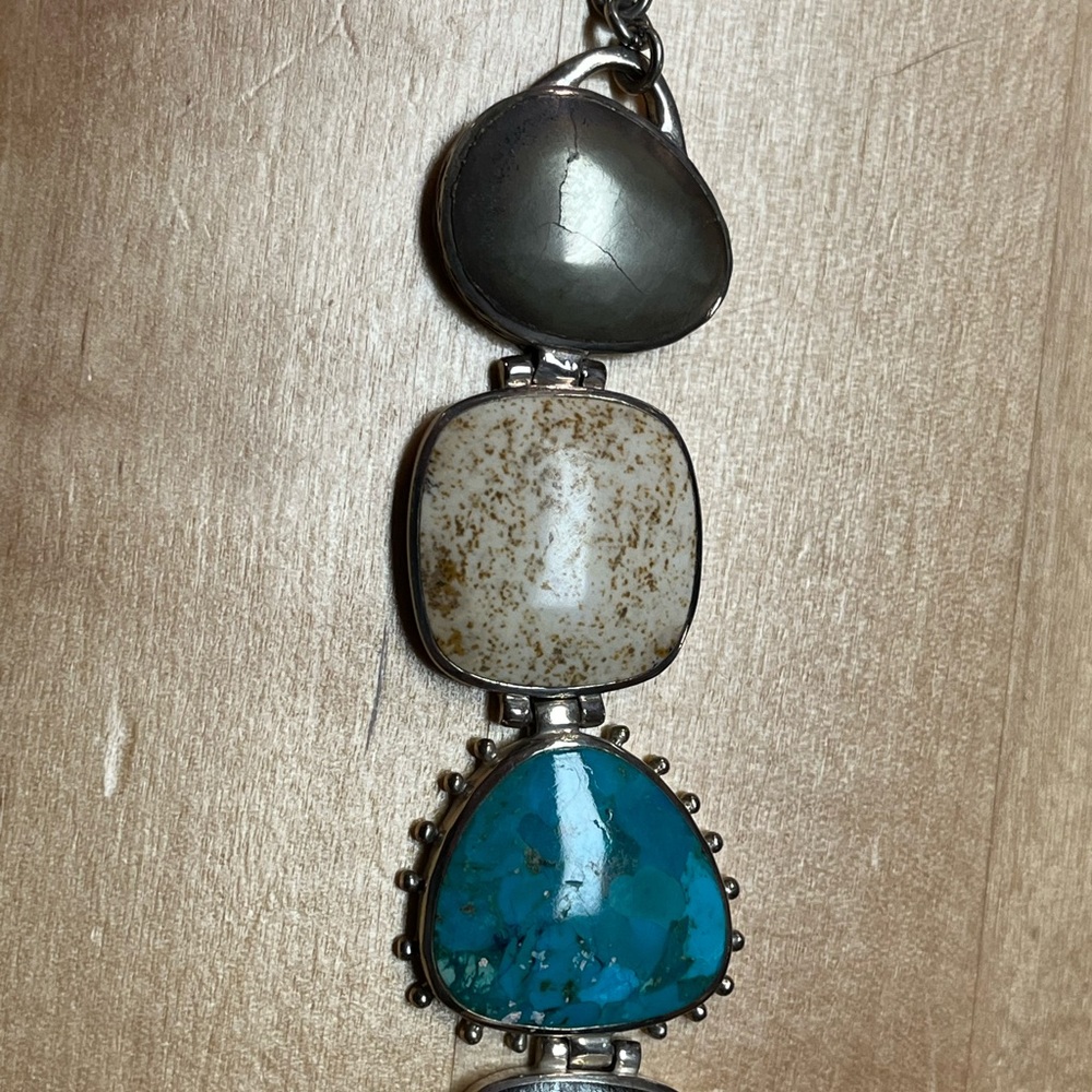 Silpada Multi-Stone Toggle Bracelet B1934 - image 4